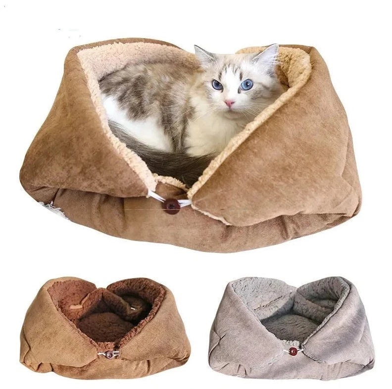 Warm Foldable Multifunctional Cat Bed