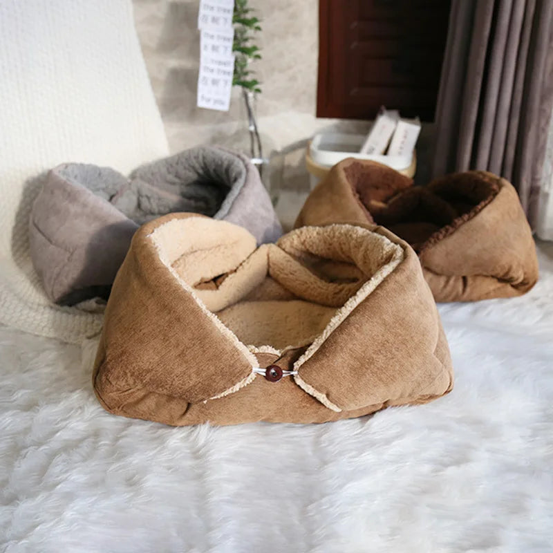 Warm Foldable Multifunctional Cat Bed