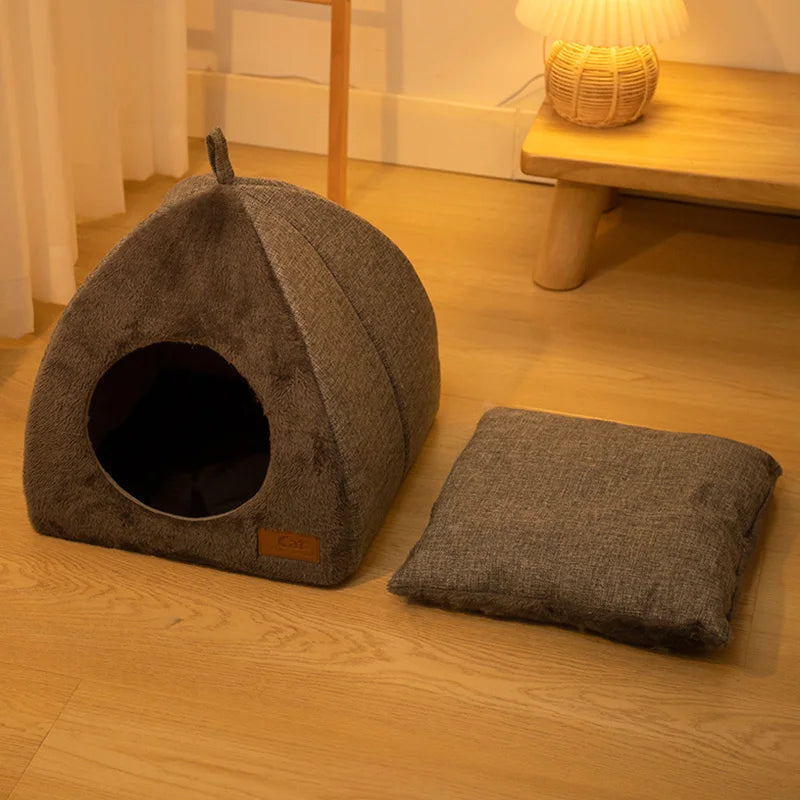 Warm Cat Cave Bed