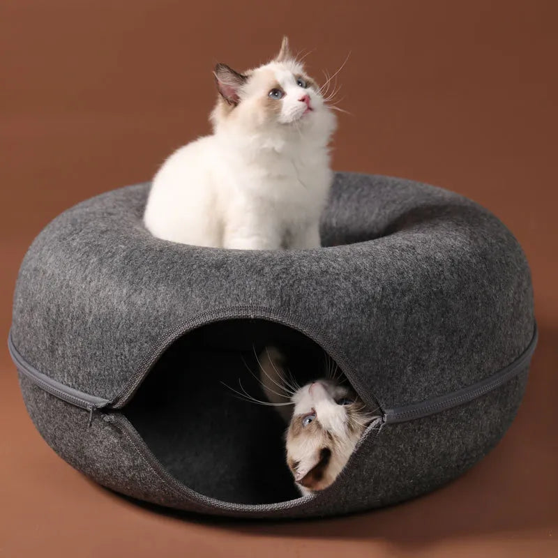 Donut Cat Bed for 2 Cats